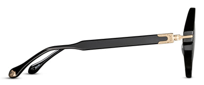 Matsuda M2059 Black - Brushed Gold profil