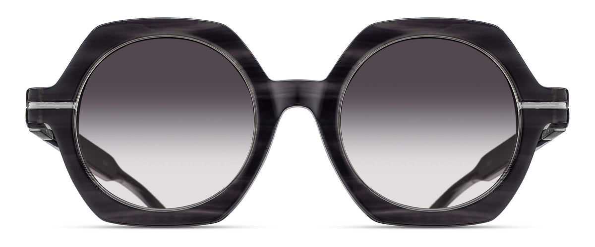 Matsuda M2072 Black Stripe - Brushed Silver