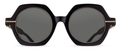 Matsuda M2072 Black - Brushed Gold