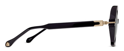 Matsuda M2072 Black - Brushed Gold profil