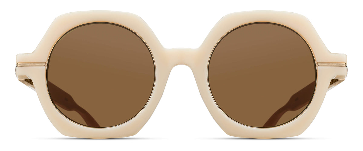 Matsuda M2072 Milk White - Brushed Gold