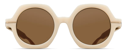 Matsuda M2072 Milk White - Brushed Gold