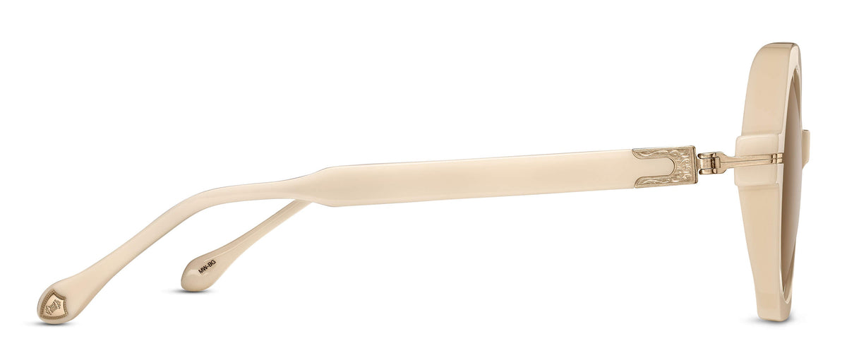 Matsuda M2072 Milk White - Brushed Gold profil