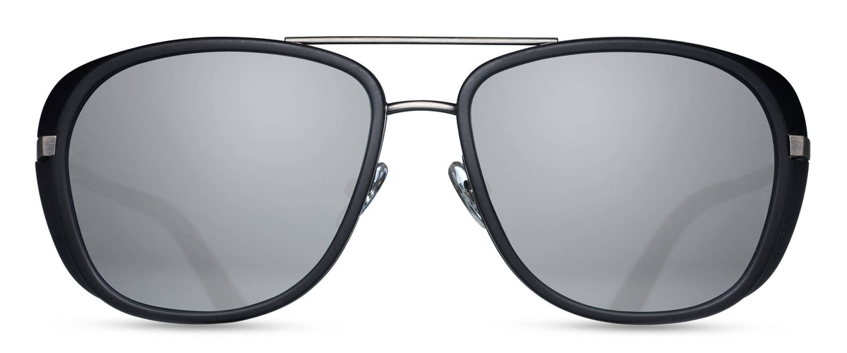 Matsuda M3023 Antique Silver - Matte Black