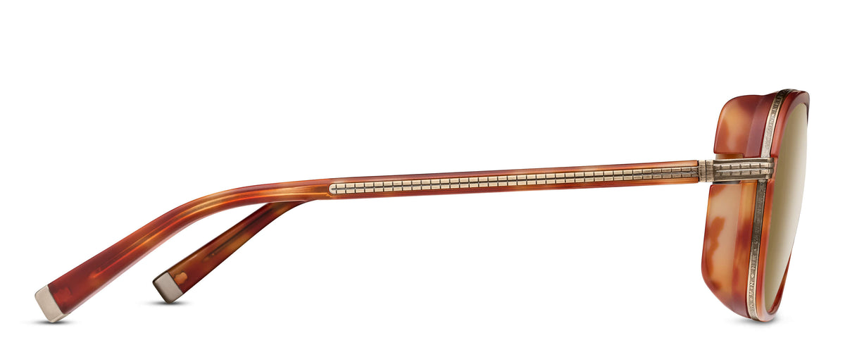 Matsuda M3023-V2 Antique Gold - Matte Demi profil