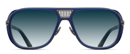 Matsuda M3023-V2 Antique Silver - Matte Navy