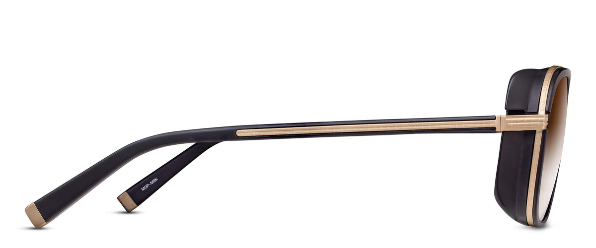 Matsuda M3023-V2 Matte Gold - Matte Black profil