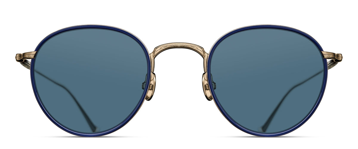 Matsuda M3085-I Brushed Gold - Navy