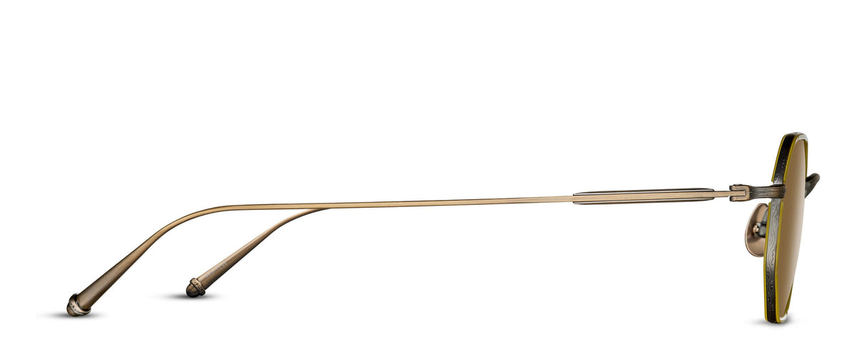 Matsuda M3086-I Antique Gold - Yellow profil