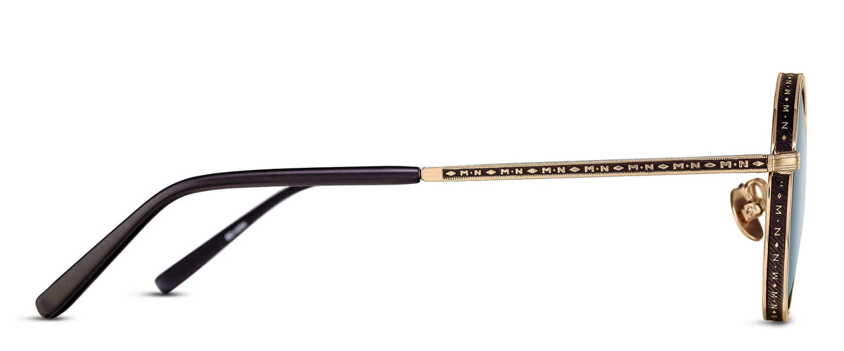 Matsuda M3100-I Brushed Gold - Matte Black profil