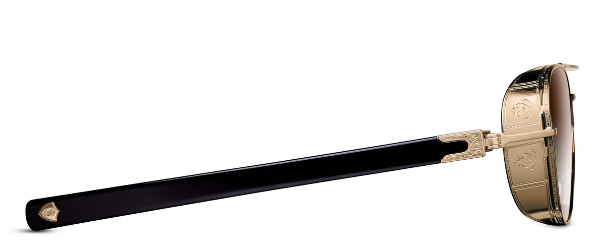 Matsuda M3115 Brushed Gold - Black profil