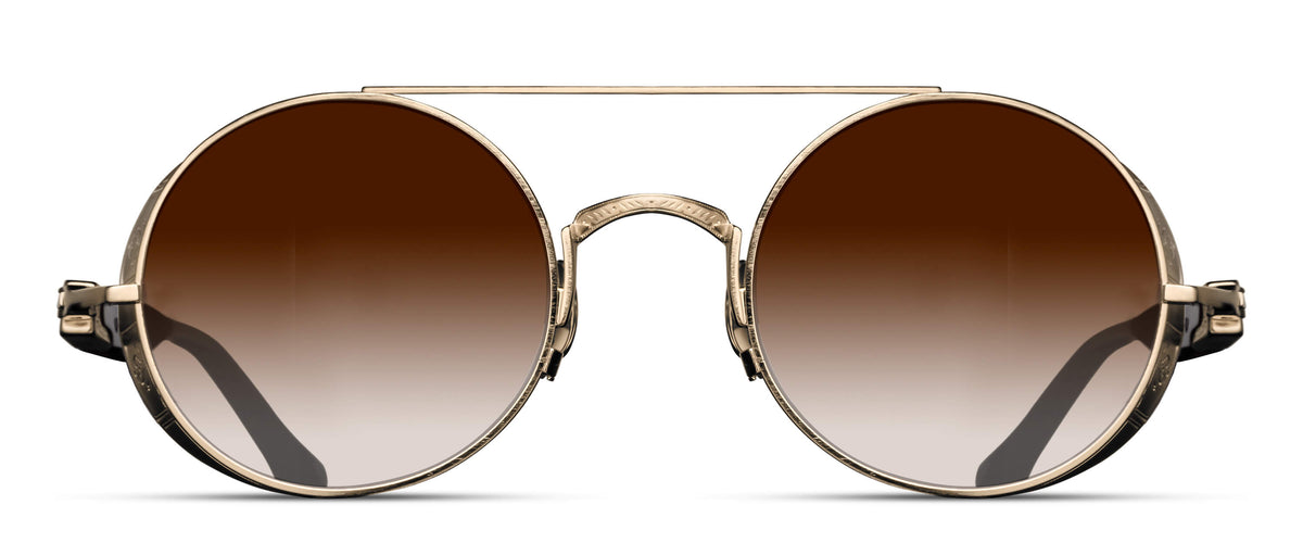 Matsuda M3128 Brushed Gold - Black