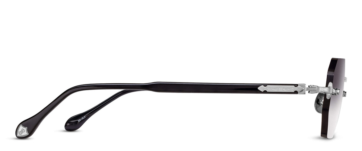 Matsuda M5010 Brushed Silver - Black profil