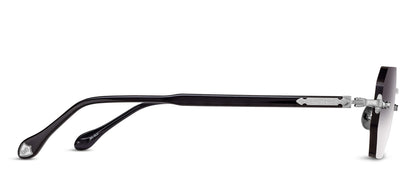 Matsuda M5010 Brushed Silver - Black profil