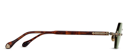 Matsuda M5011 Antique Gold - Dark Tortoise profil