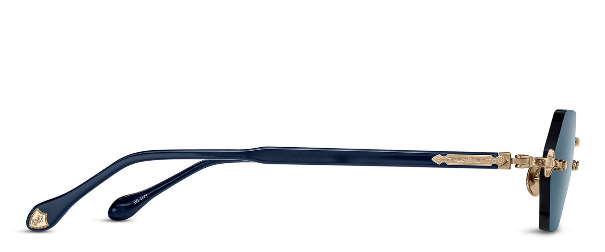 Matsuda M5011 Brushed Gold - Navy profil