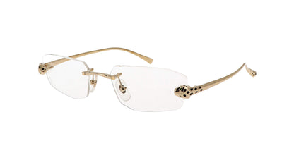 Lunettes de vue Cartier Panthère de Cartier CT0494O 001 55-18 Or