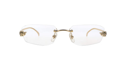Lunettes de vue Cartier Panthère de Cartier CT0494O 001 55-18 Or