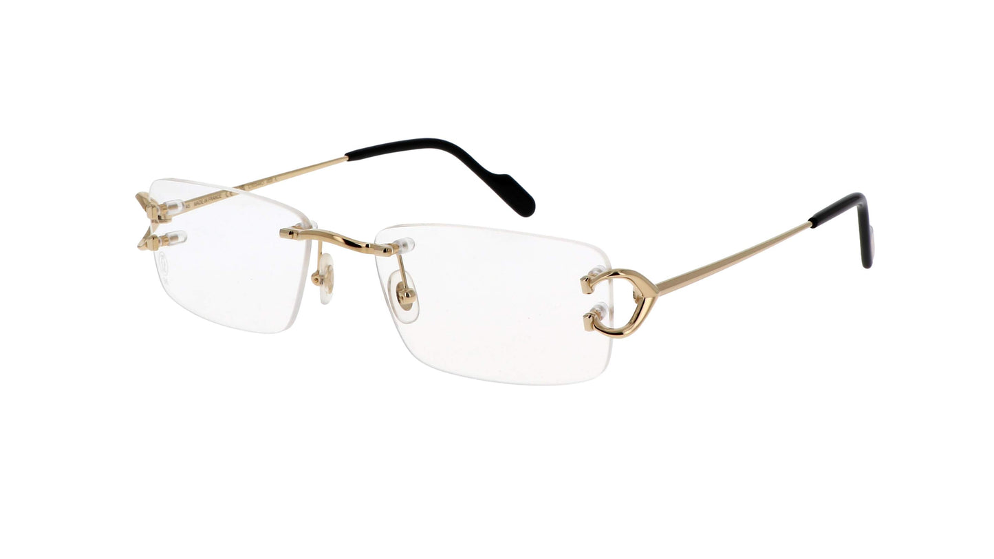 Lunettes de vue Cartier Core range CT0344O 003 56-19 Or