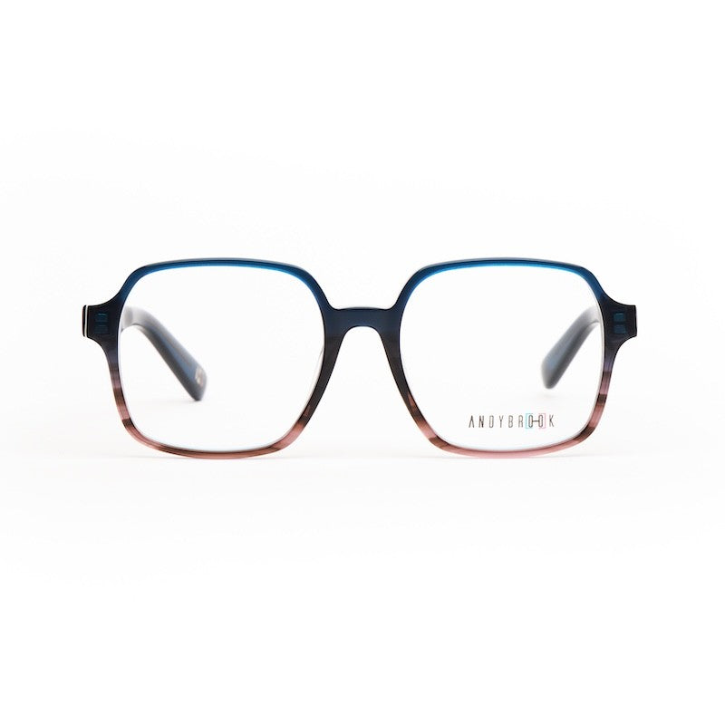 Lunettes de vue Andy Brook Tali C151 Bleu poudré foncé translucide / marron transparent