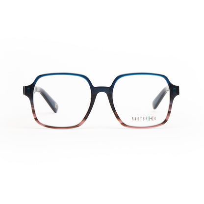 Lunettes de vue Andy Brook Tali C151 Bleu poudré foncé translucide / marron transparent