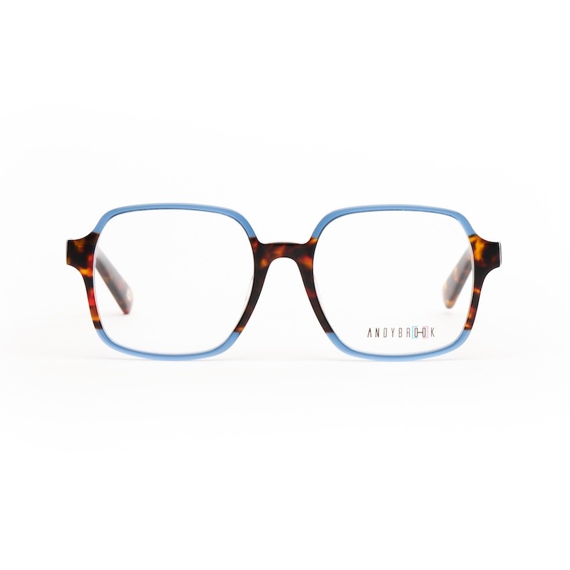 Lunettes de vue Andy Brook Tali C154 Bleu translucide / havane marron