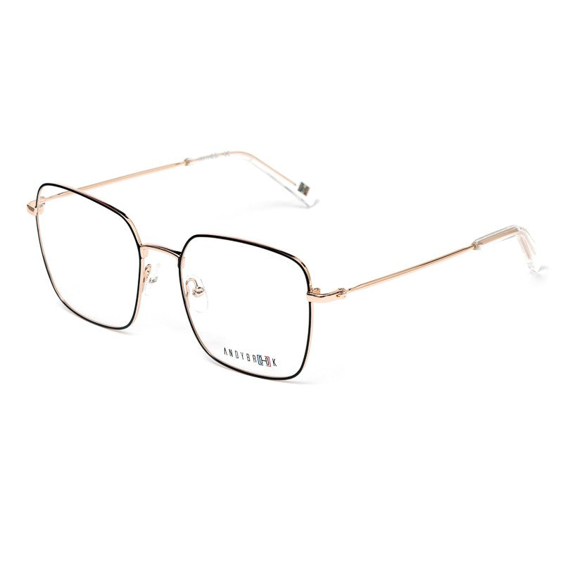 Lunettes de vue Andy Brook Whitney C78 Noir / doré rose profil
